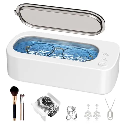 OSLTWI ultrasonic jewelry and eyeglass cleaner machine with stainless steel tank