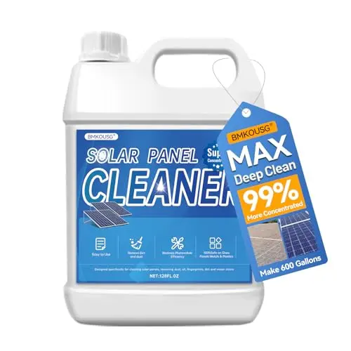 Bmkousg one-gallon container of concentrated industrial solar panel cleaner