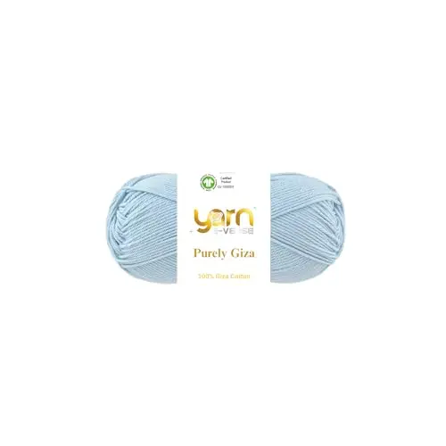 Purely Giza Egyptian cotton yarn skein with a matte finish