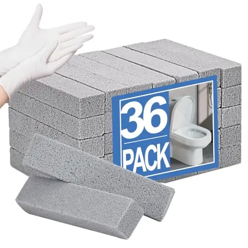 Herda 36 Pack Pumice Stone set with rubber gloves