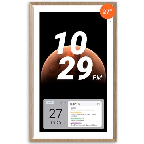 Apolosign 27-inch digital wall planner with a stand on a desktop