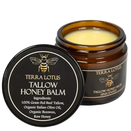 Terra Lotus organic tallow balm with raw honey