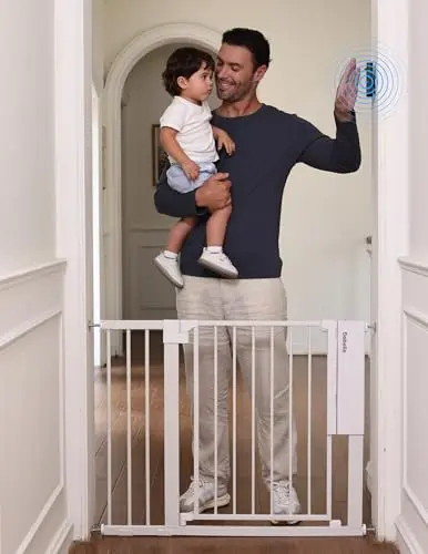 Babelio Smart Baby Gate with infrared sensor and auto-close feature