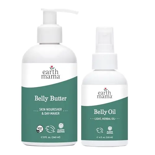 Earth Mama Belly Butter and Belly Oil bundle set for pregnancy skincare