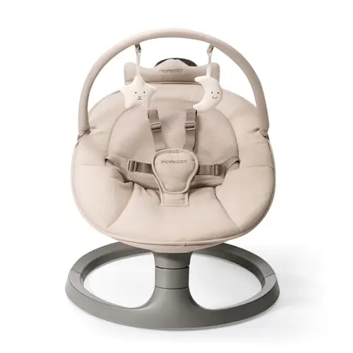 Momcozy 2-in-1 Electric Baby Swing with dual-arm support
