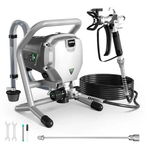 Baotree silver airless paint sprayer with extension rod for cabinet painting