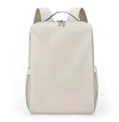 Tristan Home Minimalist Cream White Travel Backpack