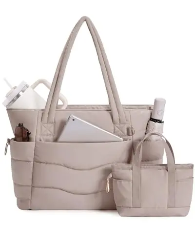 Wandering Nature nurse bag set with large tote and detachable mini bag