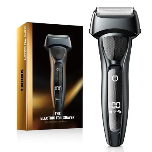 Fndna professional-grade electric foil shaver with floating heads