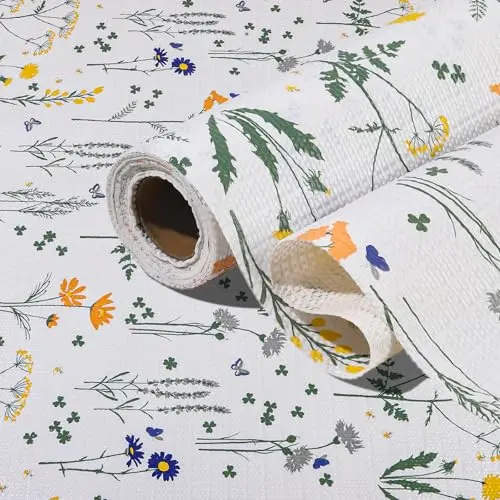 Psnomtl floral pattern thickened shelf liner