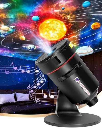 FLEWKEN galaxy projector showing constellations on ceiling