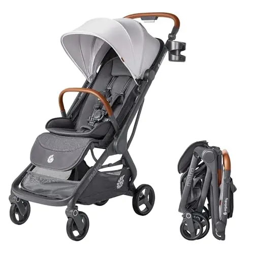 Ergobaby Metro 3 Deluxe stroller in Pearl Grey showing spacious seat