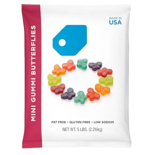 5-pound bag of World's Best Mini Gummi Butterflies candy