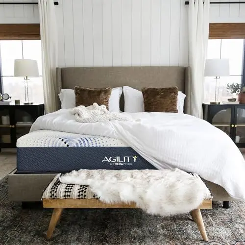 THERAPEDIC Agility Hybrid Twin XL Mattress on an adjustable bed frame
