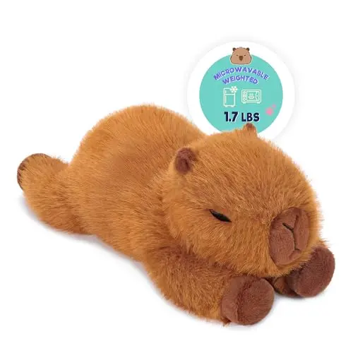 Onsoyours Microwavable Capybara plush toy for heat therapy