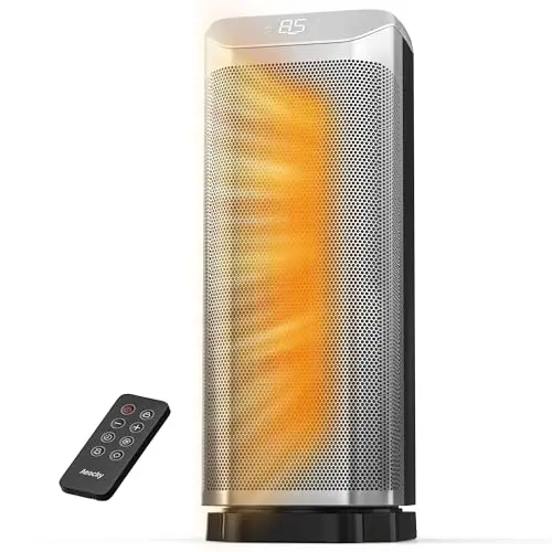 AEOCKY Vega metal space heater in black tower form