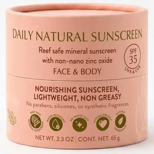 NATU BOTANICALS Daily Natural Mineral Sunscreen SPF 35 bottle