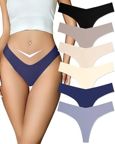 Finetoo seamless thongs for women in assorted colors