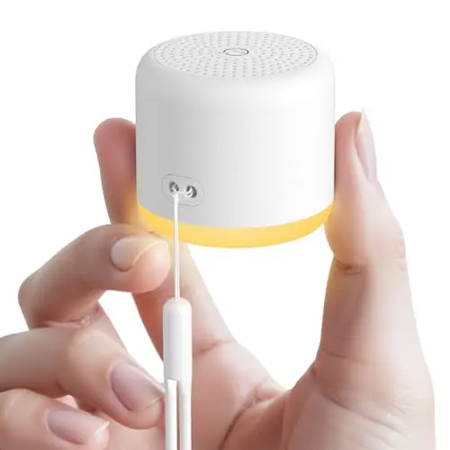 SMILEBOP tiny cube-shaped white noise machine with soft night light