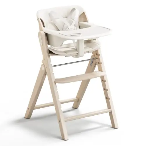 MAMAZING GrowPod Pro white foldable wooden high chair