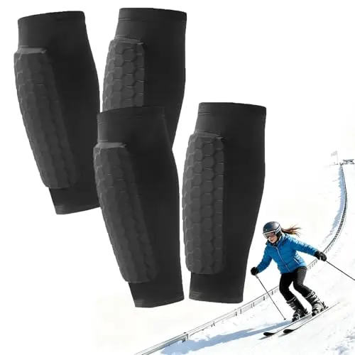 Jomhtivl 2-pair pack of shin guard sleeves for kids