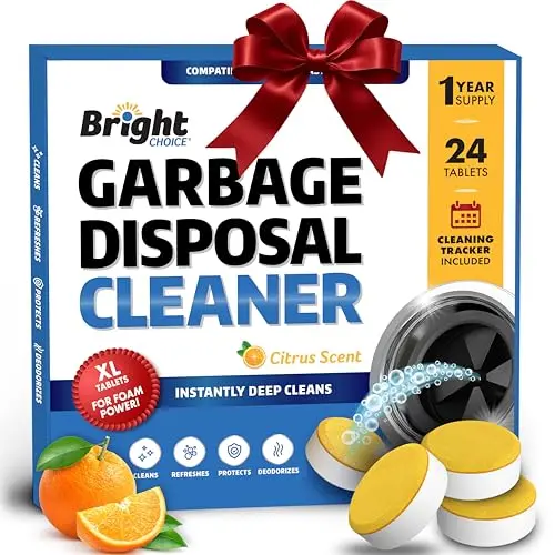 Bright Choice 24-pack of garbage disposal cleaner and deodorizer tablets.