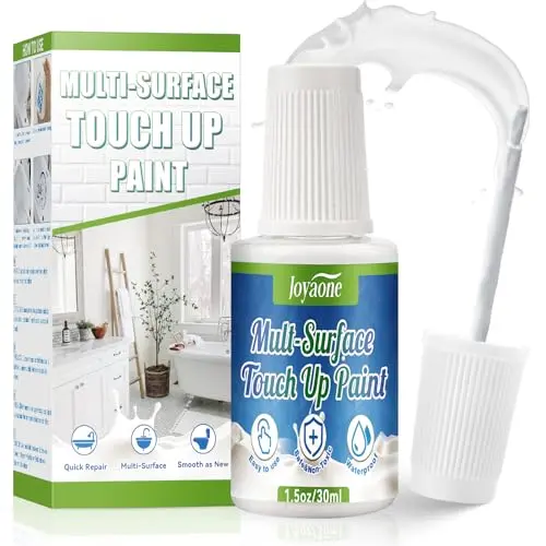 JOYAONE white semi-gloss touch up paint pen for kitchen repairs
