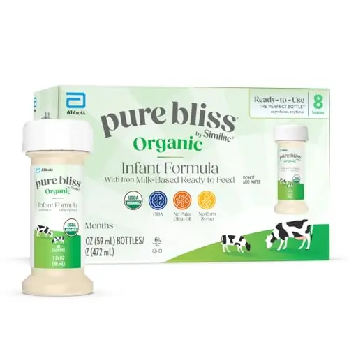 Pure Bliss by Similac Organic ready-to-feed infant formula bottles
