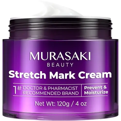 Stretch Mark Cream Prevention for Pregnancy in a tube, featuring a modern formula with peptides