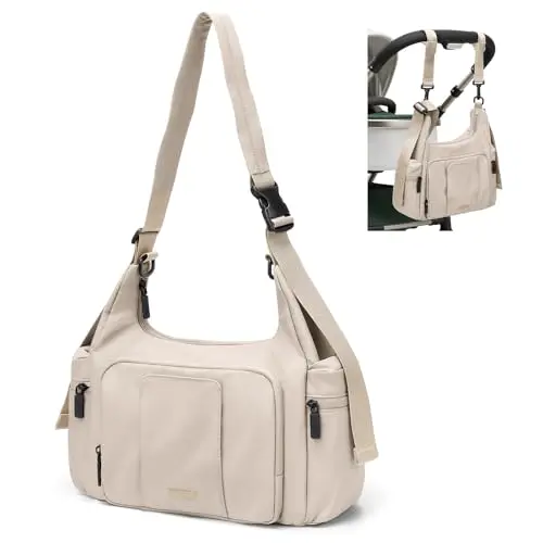GOLF QUALITY 14L puffer tote diaper bag with crossbody strap