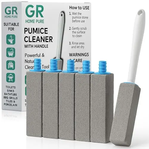 GR Home Pure 6-pack of pumice stone toilet cleaners with handles