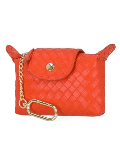 Mundi Donna RFID wallet coin purse in orange with key chain