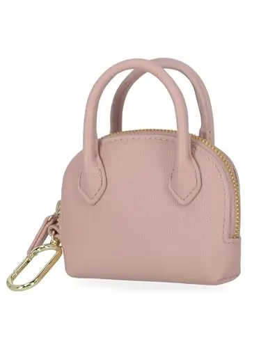 Mundi Mini Grace RFID wallet coin purse in dusty pink with key chain