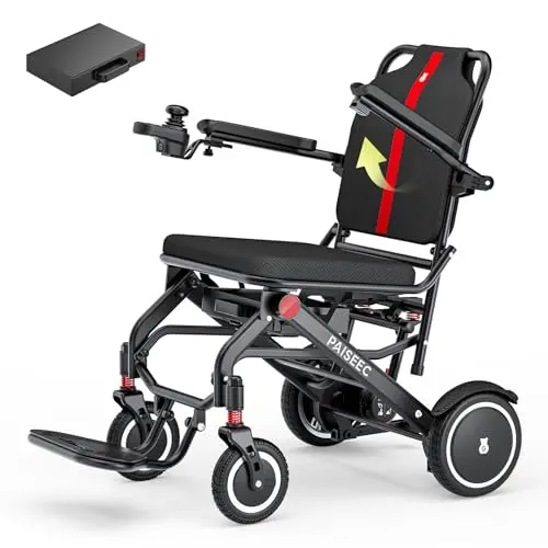 Paiseec Q3 black ultra-lightweight electric wheelchair