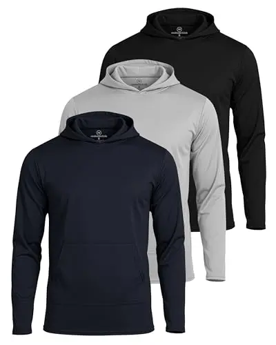 Real Essentials men's mesh long sleeve hoodie set