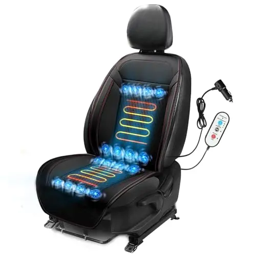 LGNORA 3-in-1 Cooling Seat Cover with massage and heating features