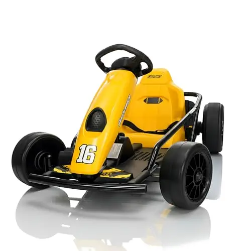 KerryYoo K61 blue electric drift kart with adjustable seat