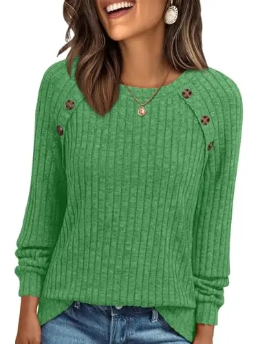 AUTOMET Long Sleeve Sweater in bright green