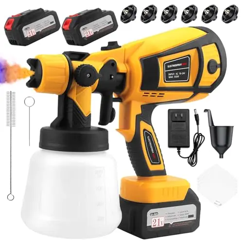 FANBDEDGE cordless paint sprayer with dual batteries