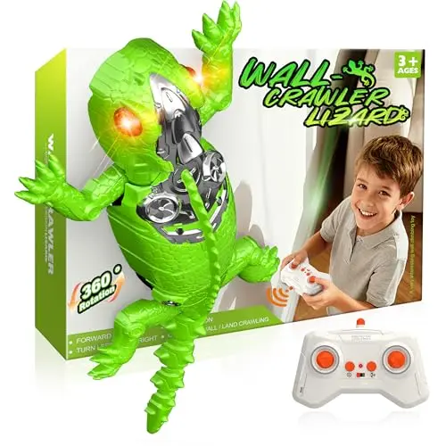 FANGZUAN TOYS remote control wall climbing gecko robot with LED eyes