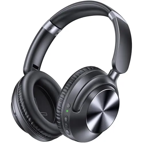 TAGRY H08 Hybrid Active Noise Cancelling Bluetooth Headphones in Black