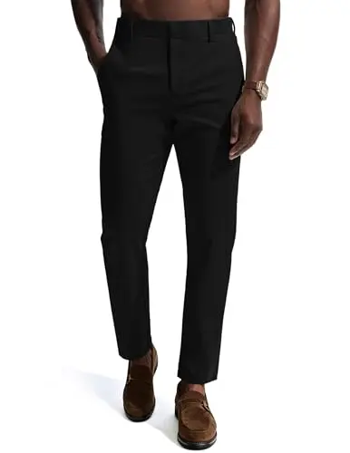 PJ PAUL JONES Dress Pants in black, tapered fit