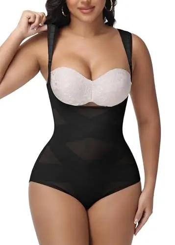 Shapshe strapless shapewear bodysuit for women with adjustable straps