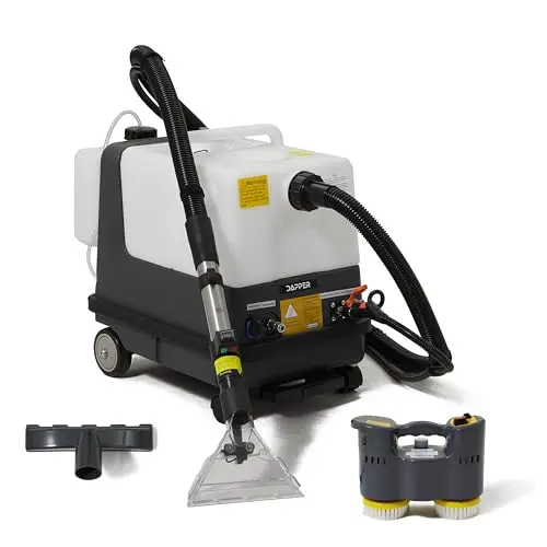Dapper Commercial white and black carpet upholstery extractor machine