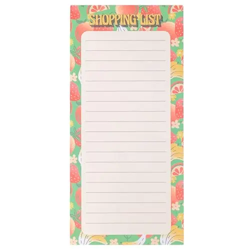ban.do Magnetic Shopping List notepad with fruit design