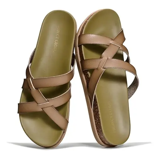 Project Cloud LASSO women's sandals with platform design and leather upper