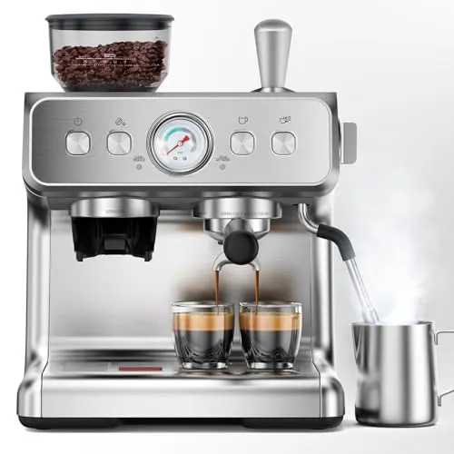 COWSAR Dual Boiler Espresso Machine Pro with large water tank