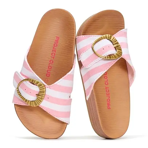 Project Cloud BEAMING_K girls sandals with breathable canvas upper
