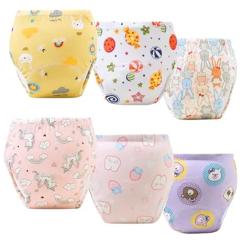 Upairy 6-pack of toddler potty training pants in vacuum-sealed packaging