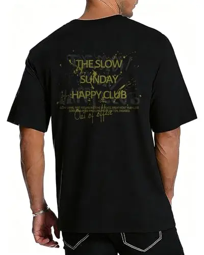 YTD Sunday Plan graphic t-shirt with beach retreat print
